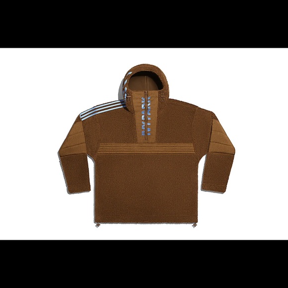 Ivy Park Jackets \u0026 Coats | Adidas Ivy Park 12 Zip Branded Teddy Jacket (All Gender)Wild Brown | Color: Brown | Size: S | Smith396769's Closet